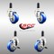 Service Caster 3 Inch 316SS Blue Poly Swivel 1-1/8 Inch Expanding Stem Caster Brake SCC, 2PK SS316EX20S314-PPUB-BLUE-2-TLB-2-118 - alternate 4